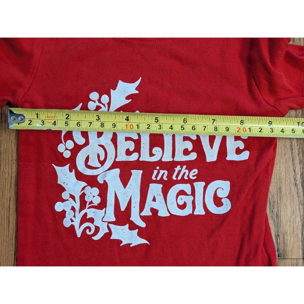 Old Navy Match the Fam Christmas Pajamas Set 2T & Women's L Red Believe in Magic - Picture 6 of 14